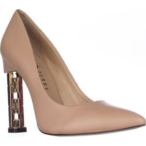 Katy Perry The Suzanne pointed toe chain heel pumps in nude size: 7.5